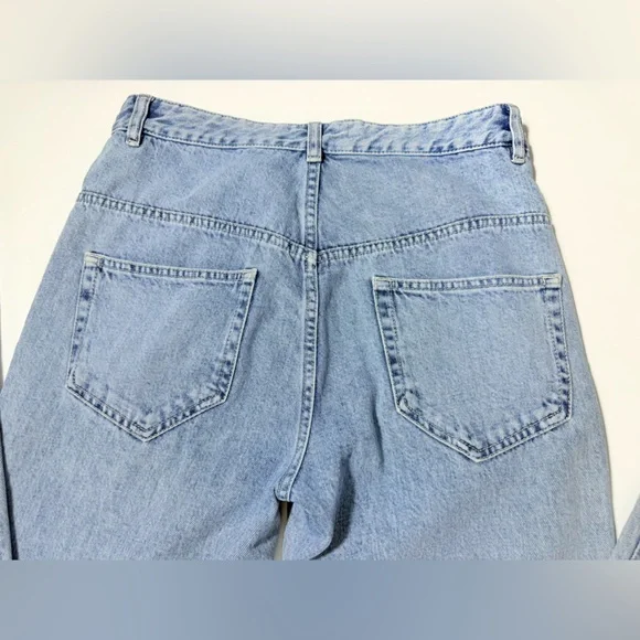 Isabel Marant High Rise Vintage Light Wash Tapered Jeans - Picture 7 of 8